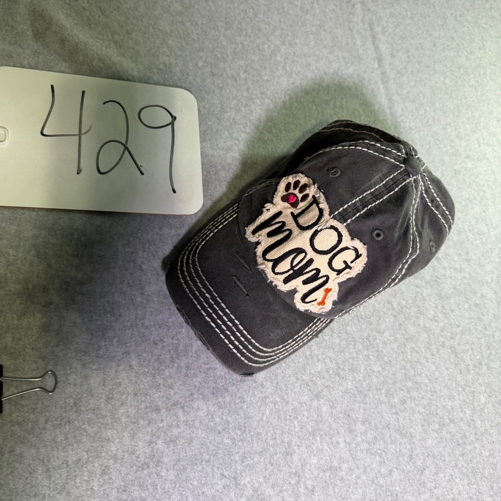 KBETHOS Vintage Dog Mom Baseball Cap Gray Distressed Adjustable Hat
